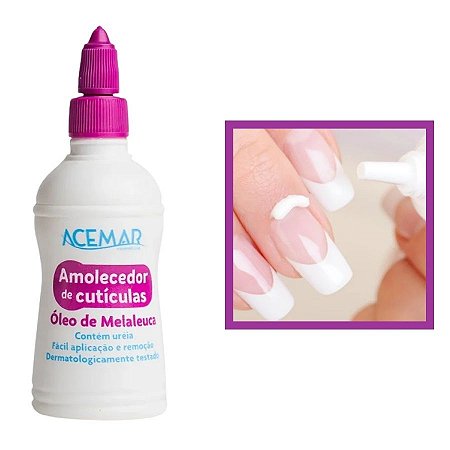 Amolecedor De Cutículas Com Óleo De Melaleuca 100ml Acemar
