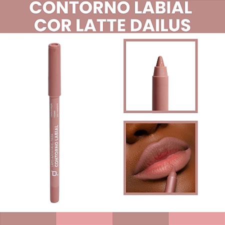 Lápis Apontável Contorno Labial Cor Latte Dailus