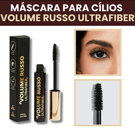 Máscara para Cílios Volume Russo Ultrafiber 6g Dailus