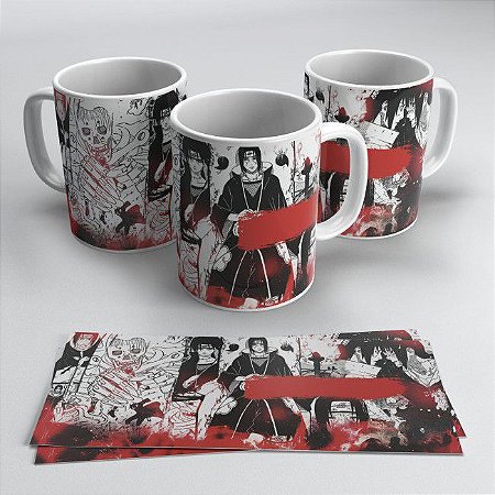 Caneca Porcelana Naruto Model 3 325ml