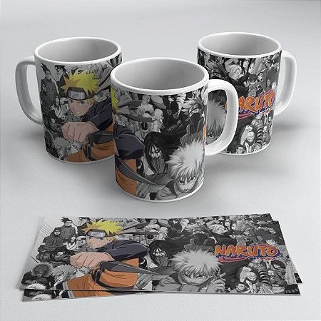 Caneca Porcelana Naruto Model 2 325ml