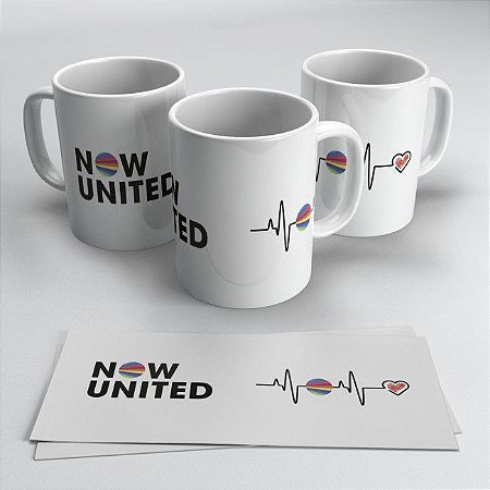 Caneca Porcelana Now United 325ml