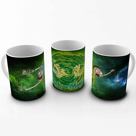 Caneca Porcelana Rick and Morty 325ml