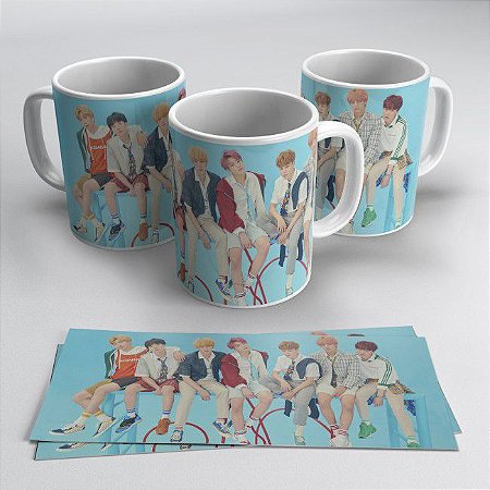 Caneca Porcelana BTS 325ml