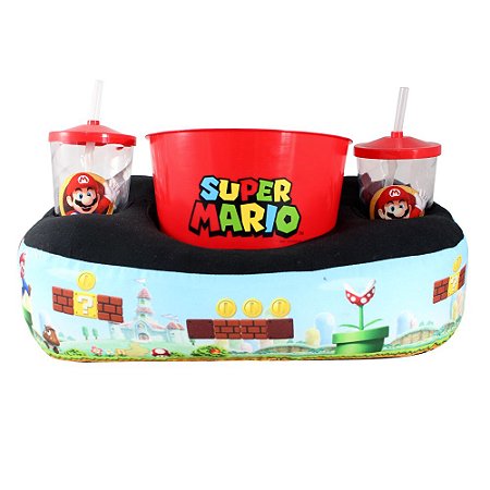 KIT ALMOFADA PIPOCA FIBRA MARIO CENARIO