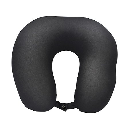 ALMOFADA PESCOCO MICROPEROLAS  LISO PRETO