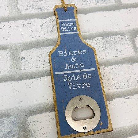 Abridor de Garrafa Azul