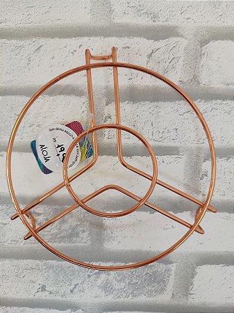 Porta Panela de Metal Rose