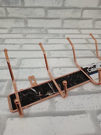Cabideiro Metal Rose 12 Ganchos