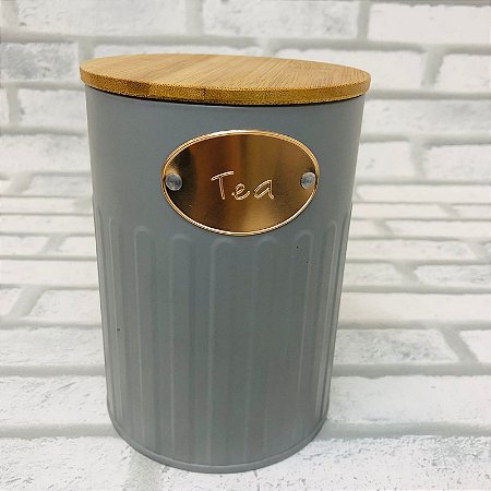 Lata de Mantimentos Metal Tea