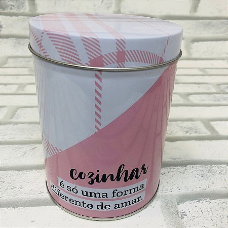 Lata de Mantimentos Cozinhar Forma de Amar