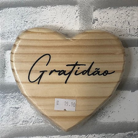 Porta Copo Coração Gratidão