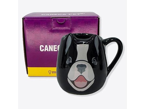 Caneca Formato 3D 400ml Buldogue