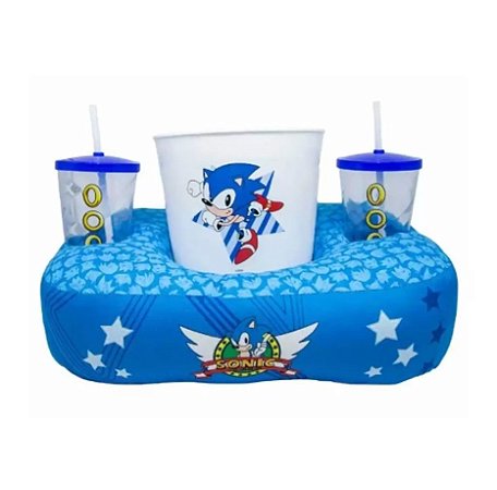 Almofada Porta Pipoca Kit Fibra Sonic Speed