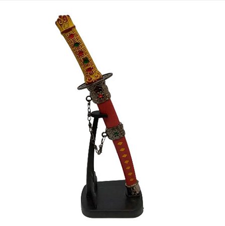Enfeite Decorativo Espada Samurai de Plástico / Inox