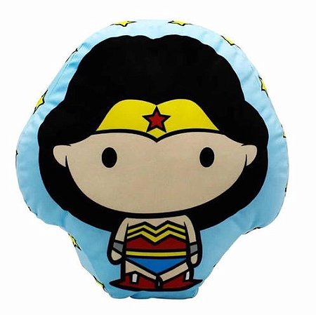 Almofada Mulher Maravilha Formato Fibra DC