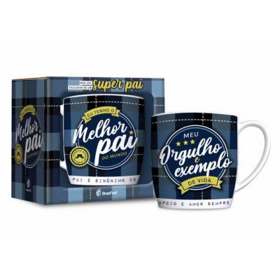 Caneca Porcelana Urban 360ml Melhor Pai do Mundo
