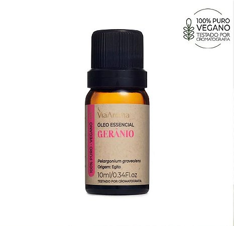 Óleo Essencial Gerânio Via Aroma - 10ml