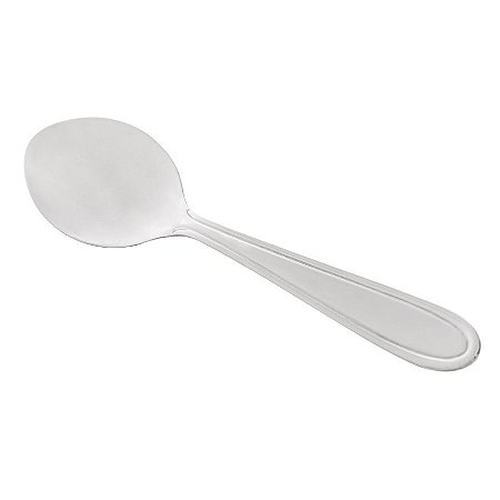 Conjunto 6 Colheres de Sobremesa de Aço Inox Gastro 13cm