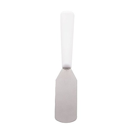 Conjunto 6 Espátulas para Aperitivo de Aço Inox Branco 14cm
