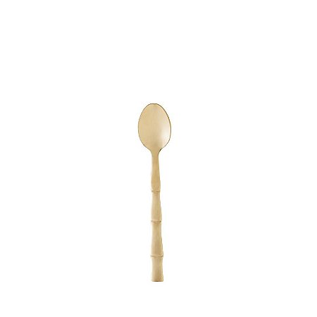 Conjunto 6 Colheres de Chá de Aço Inox Bambu Elegant Champanhe 12,5cm