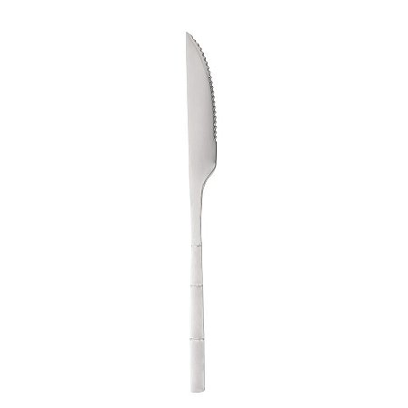 Conjunto 6 Facas de Churrasco de Aço Inox Bambu Elegant 22,3cm