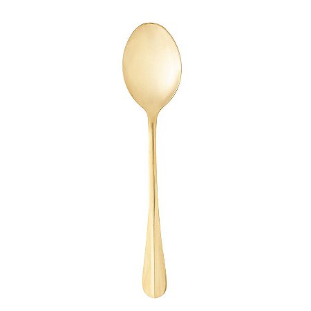 Colher para Servir de Aço Inox Positano Dourada 26cm