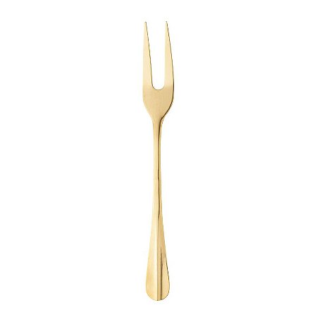 Garfo para Assado de Aço Inox Positano Dourado 28cm