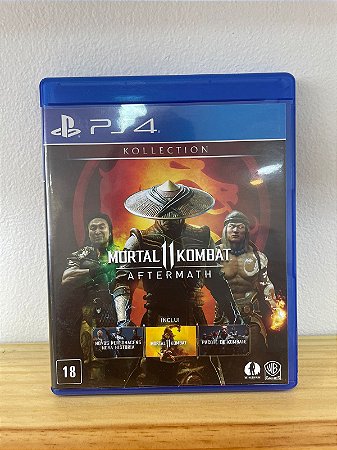 Mortal Kombat 11 Aftermath Ps4 Mídia Física Semi Novo