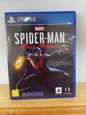 Spider Man Miles Morales Ps4 Mídia Física Semi Novo