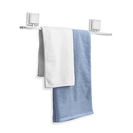 Porta Toalha De Banho Aço C/ Fita Colante 3m Fosco - Arthi
