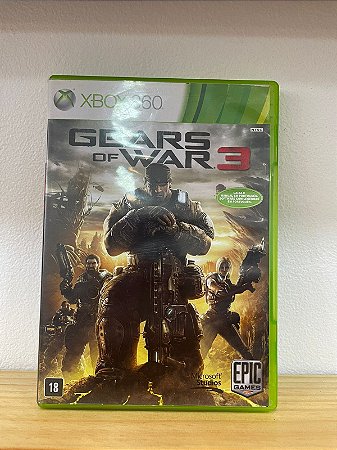 Gears of War 3 Xbox 360 Mídia Física Semi Novo