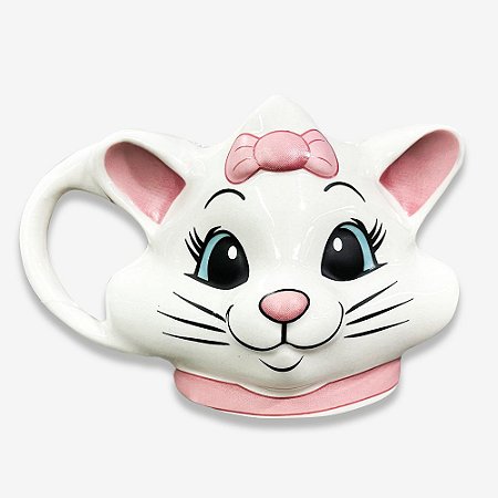 Caneca 3D Formato Gatinha Marie Zona Criativa 350ml