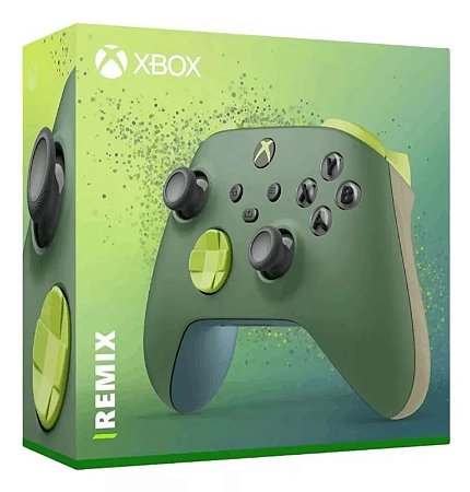 Controle Sem Fio Xbox - Remix Edição Especial Cor Verde