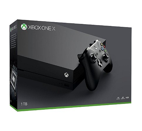 Xbox One X 01 Tera 4k 01 Controle S/fio Original Seminovo