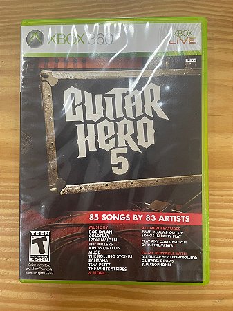 Guitar Hero 5 Xbox 360 Mídia Física Semi Novo