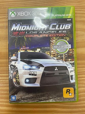 Midnight Club Los Angeles Xbox 360 Mídia Física Semi Novo