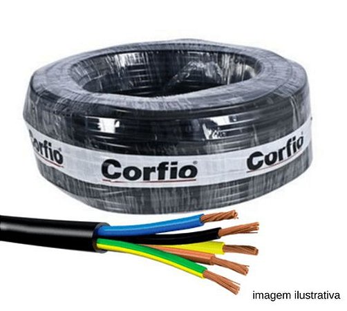 CABO PP FLEX 1KV HEPR 5X2,5MM - CORFIO