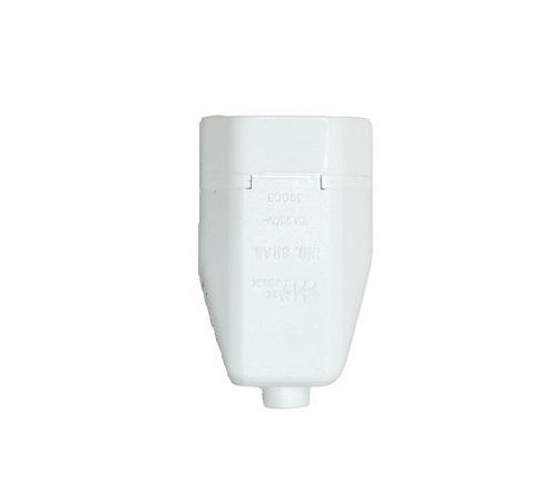 PLUG FEMEA  2P 10A BRANCO - MEC