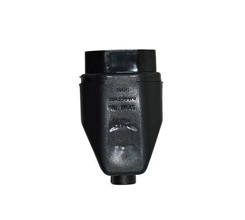 PLUG FEMEA  3P 20A PRETO - MEC