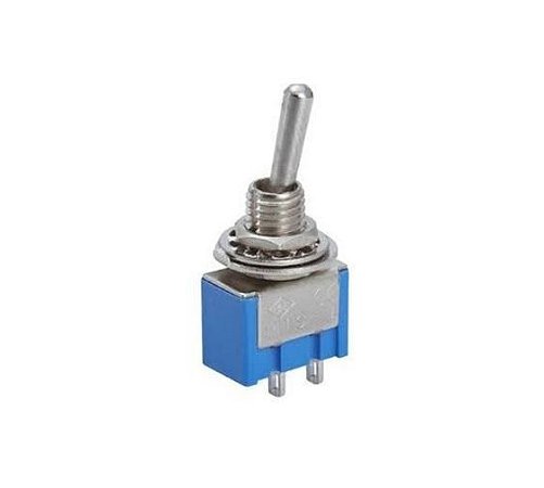 CHAVE ALAVANCA ON/OFF 3A/250VCA 1 POLO 2 TERMINAL - UNIS