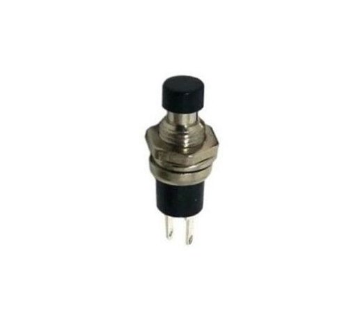 MINI CHAVE PUSH BUTTON NA 1A - PRETO - UNIS