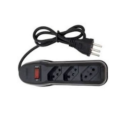 FILTRO DE LINHA 3 TOMADAS 220V - 1MT PRETO - UNIS