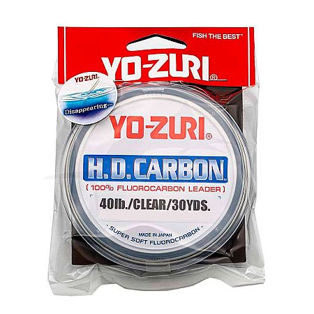 Linha Leader Fluorocarbono HD Carbon 30yd CL 0,62mm