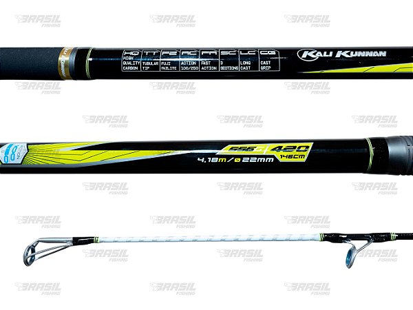 Vara de Pesca Fuji Trinity 4,23m Tubular 556grm (100-250grm)