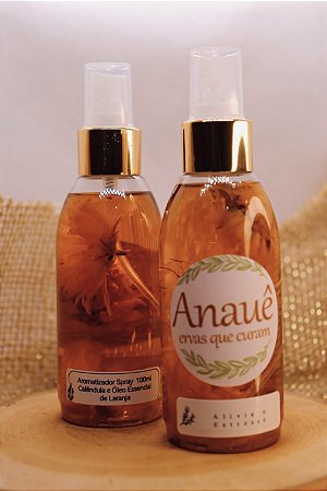 Aromatizador Spray 100ml - Calêndula e Óleo Essencial de Laranja