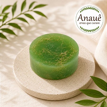 Sabonete Artesanal de Capim Limão com Bucha Vegetal