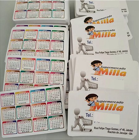 Calendário de Bolso 2024 - 250g Uv Total Frente