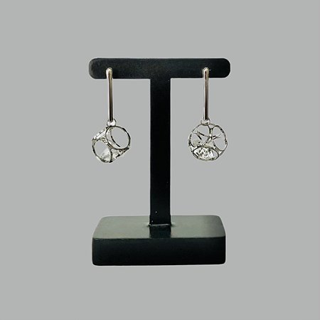 Brinco cubo cristal mais elegante