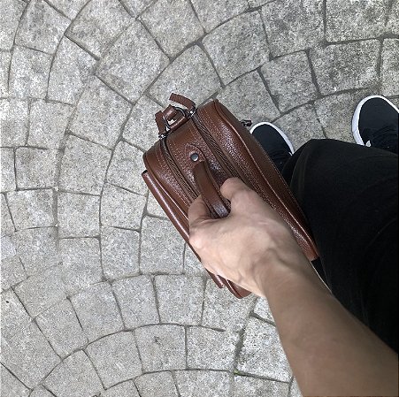 Bolsa de couro Vitória pequena